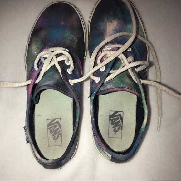 Galaxy Vans Sneakers • Size US Missy 4.0 • Preloved with wear - Picture 12 of 16